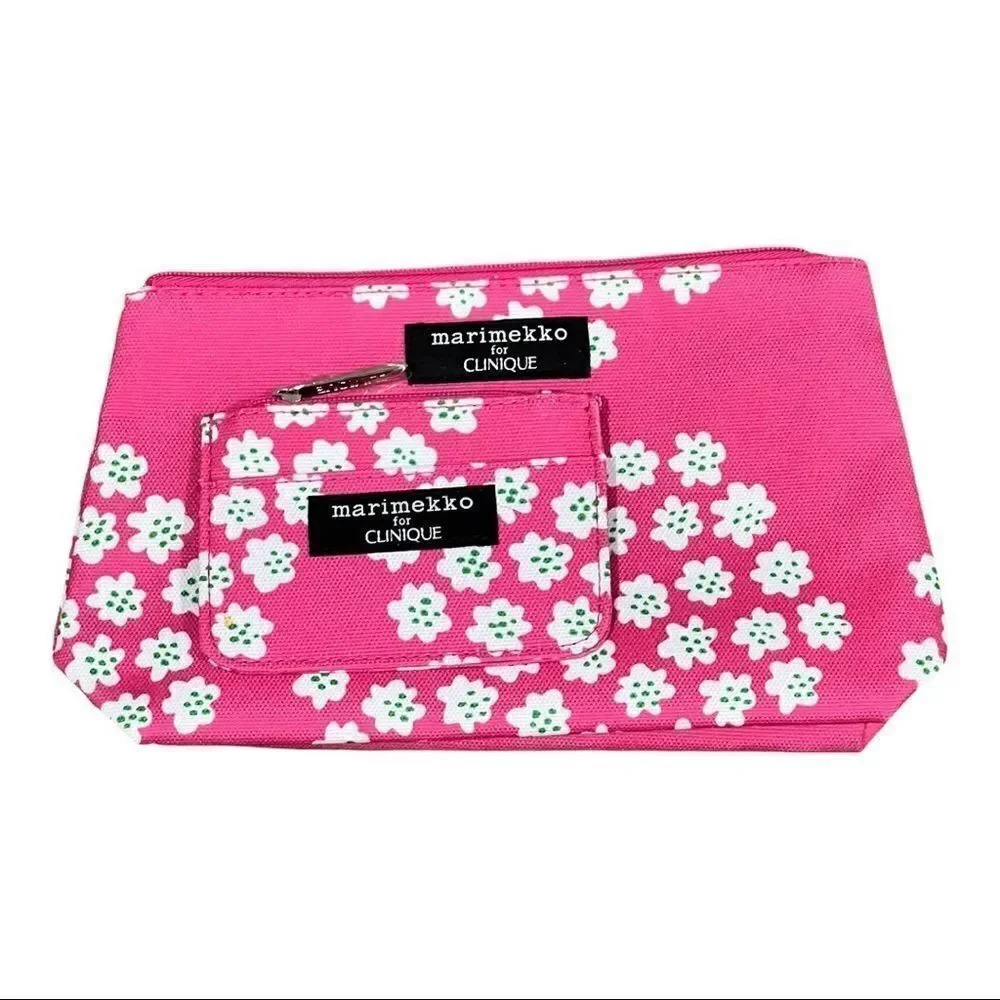 Clinique Medium Size Makeup Bag with Card Case - Picture 2 of 6